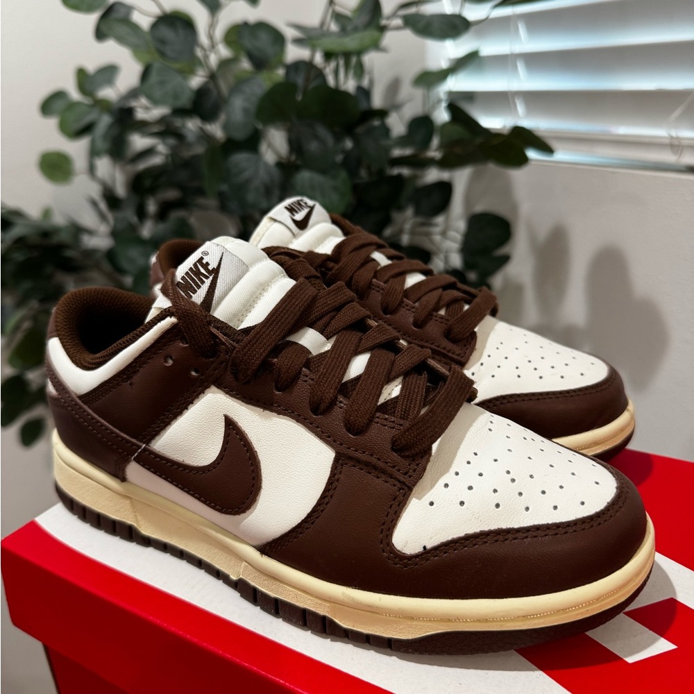 Nike Chocolate Brown and White Sneakers